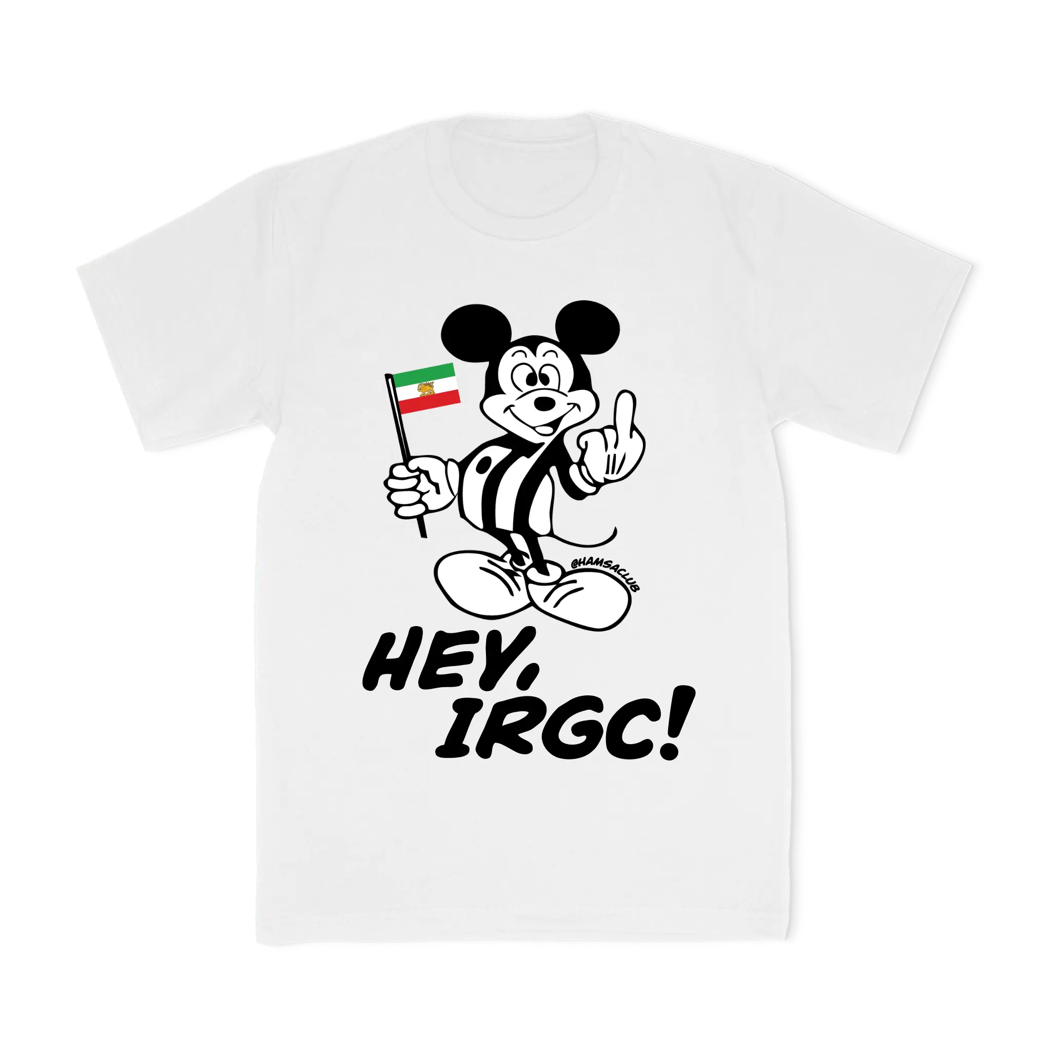 HEY IRGC! MICKEY TEE – Hamsa Club