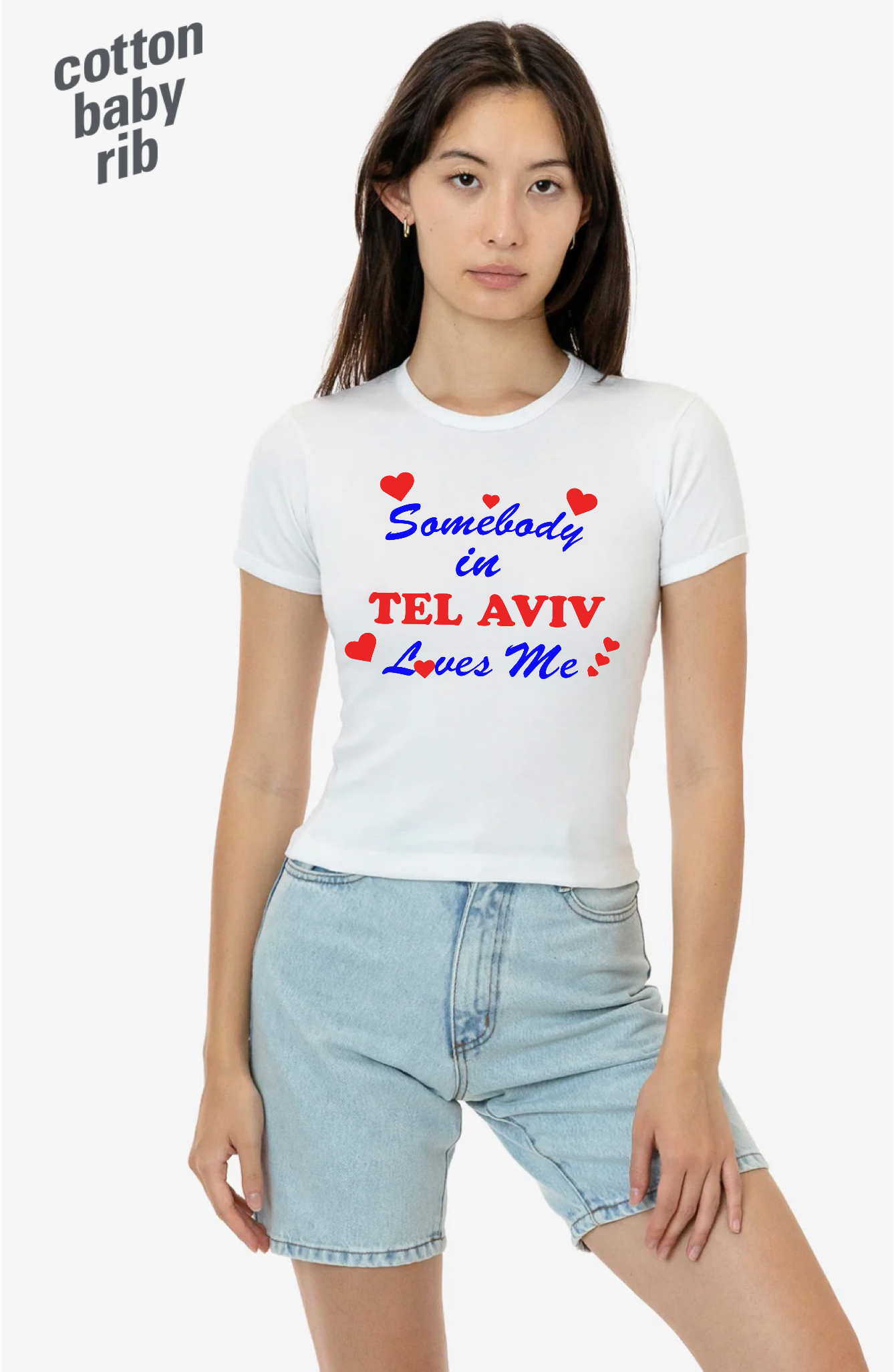 TEL AVIV Y2K BABY TEE