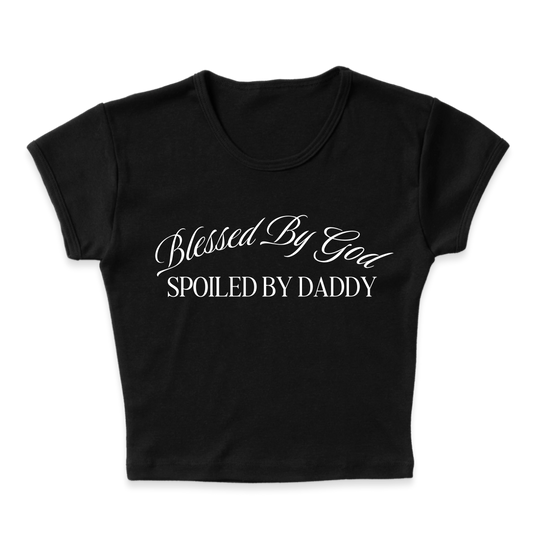BLESSED BY GOD CROP TOP - Hamsa Club