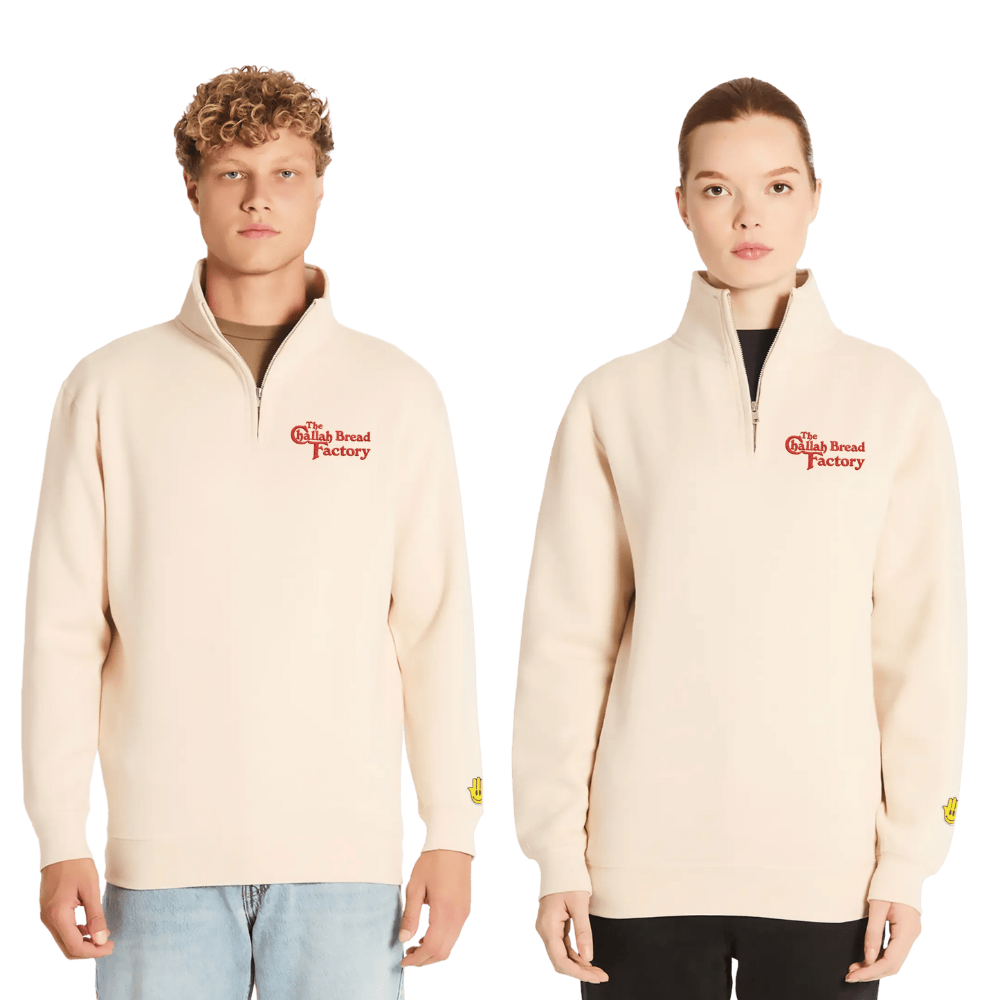 CHALLAH BREAD FACTORY QUARTER ZIP - Hamsa Club
