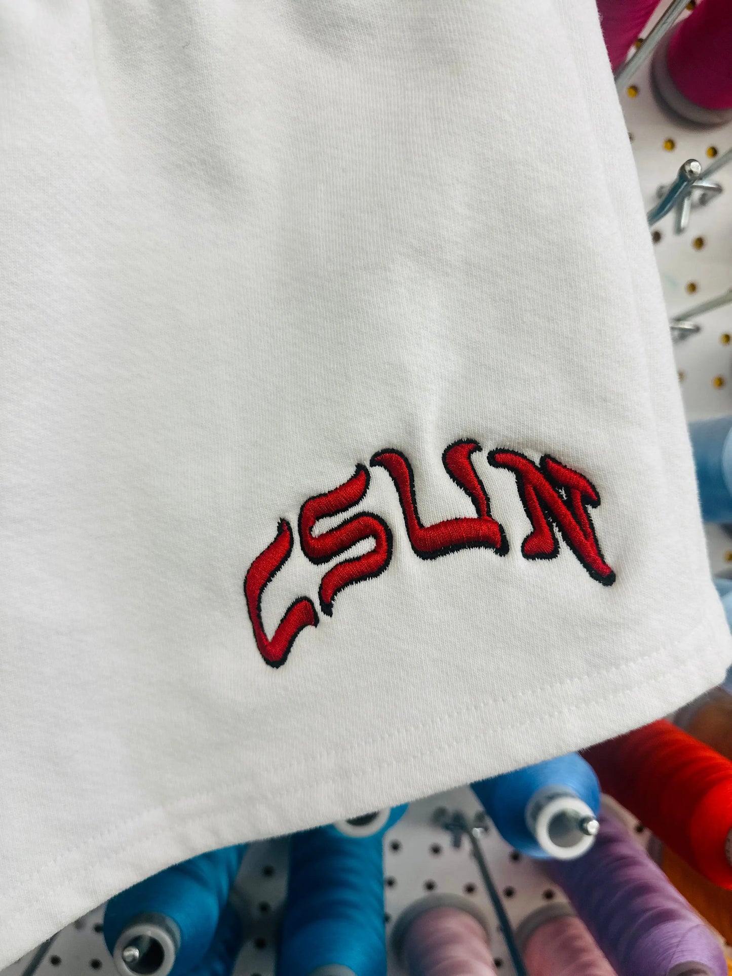 CSUN LOUNGE SHORTS (WHITE) - Hamsa Club