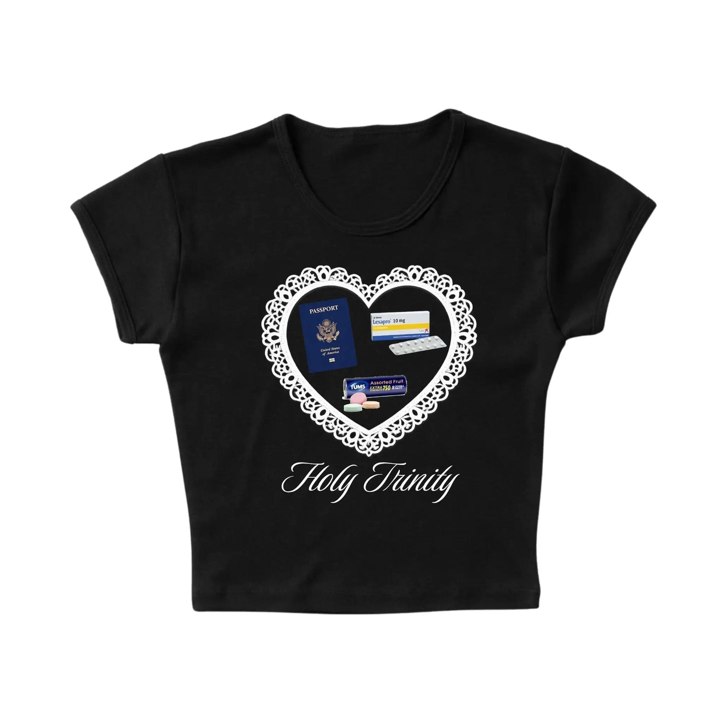 HOLY TRINITY BABY TEE - Hamsa Club