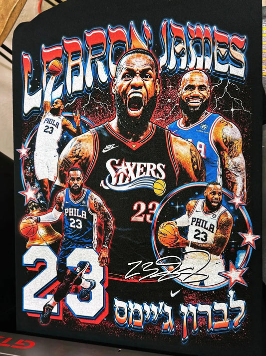LEBRON SIXERS TEE - Hamsa Club