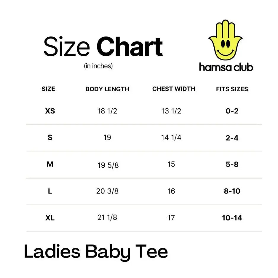 THE PEOPLES J.A.P BABY TEE - Hamsa Club