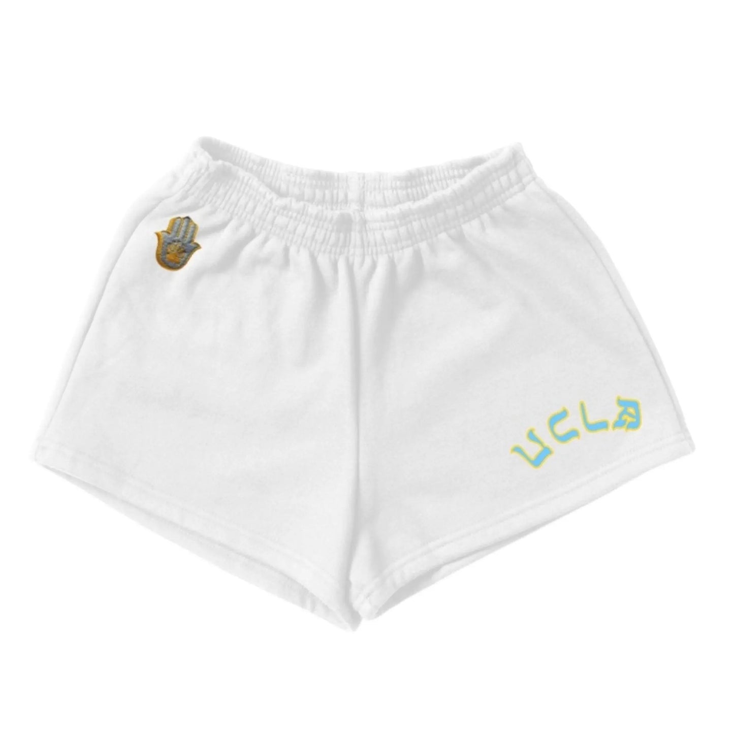 UCLA SHORTS (WHITE) - Hamsa Club