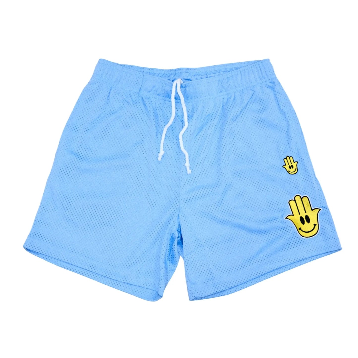HAMSA SMILEY SHORTS (CAROLINA BLUE) - Hamsa Club