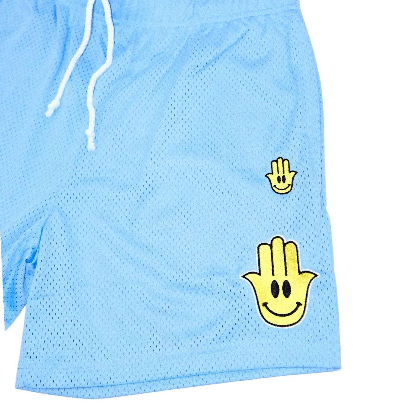 HAMSA SMILEY SHORTS (CAROLINA BLUE) - Hamsa Club