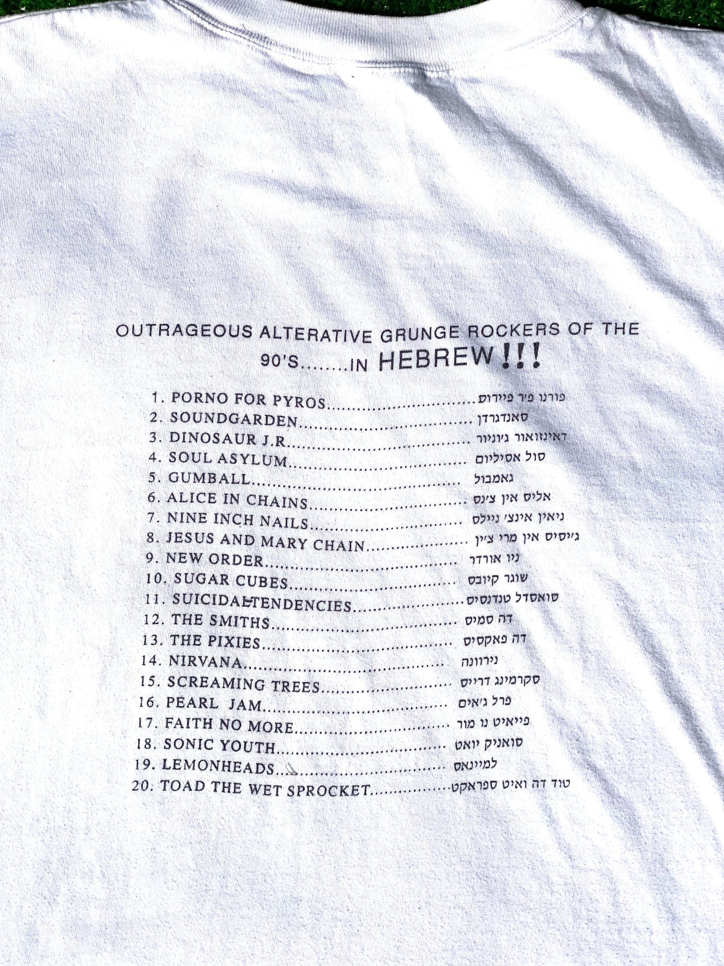 NIRVANA HEBREW TEE - Hamsa Club