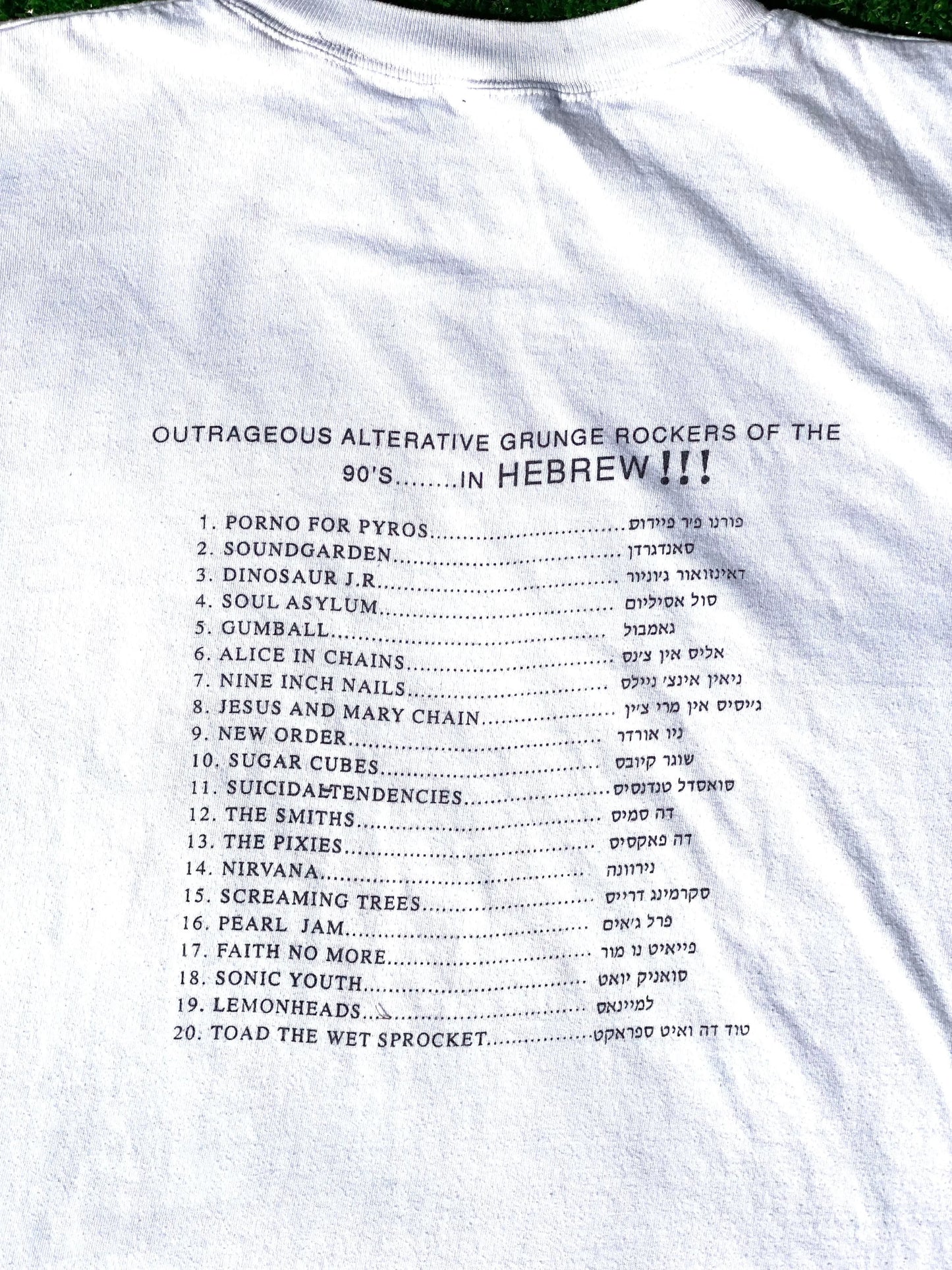 NIRVANA HEBREW TEE - Hamsa Club