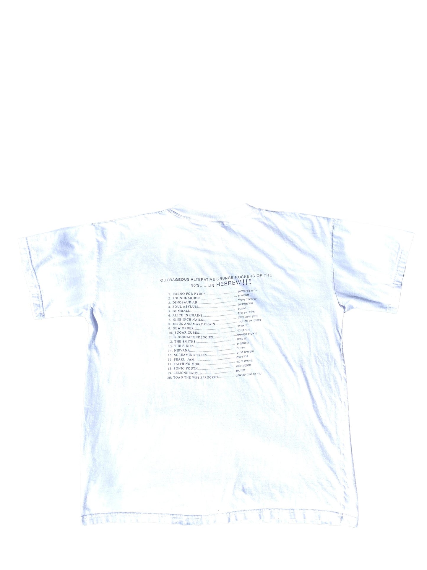 NIRVANA HEBREW TEE - Hamsa Club
