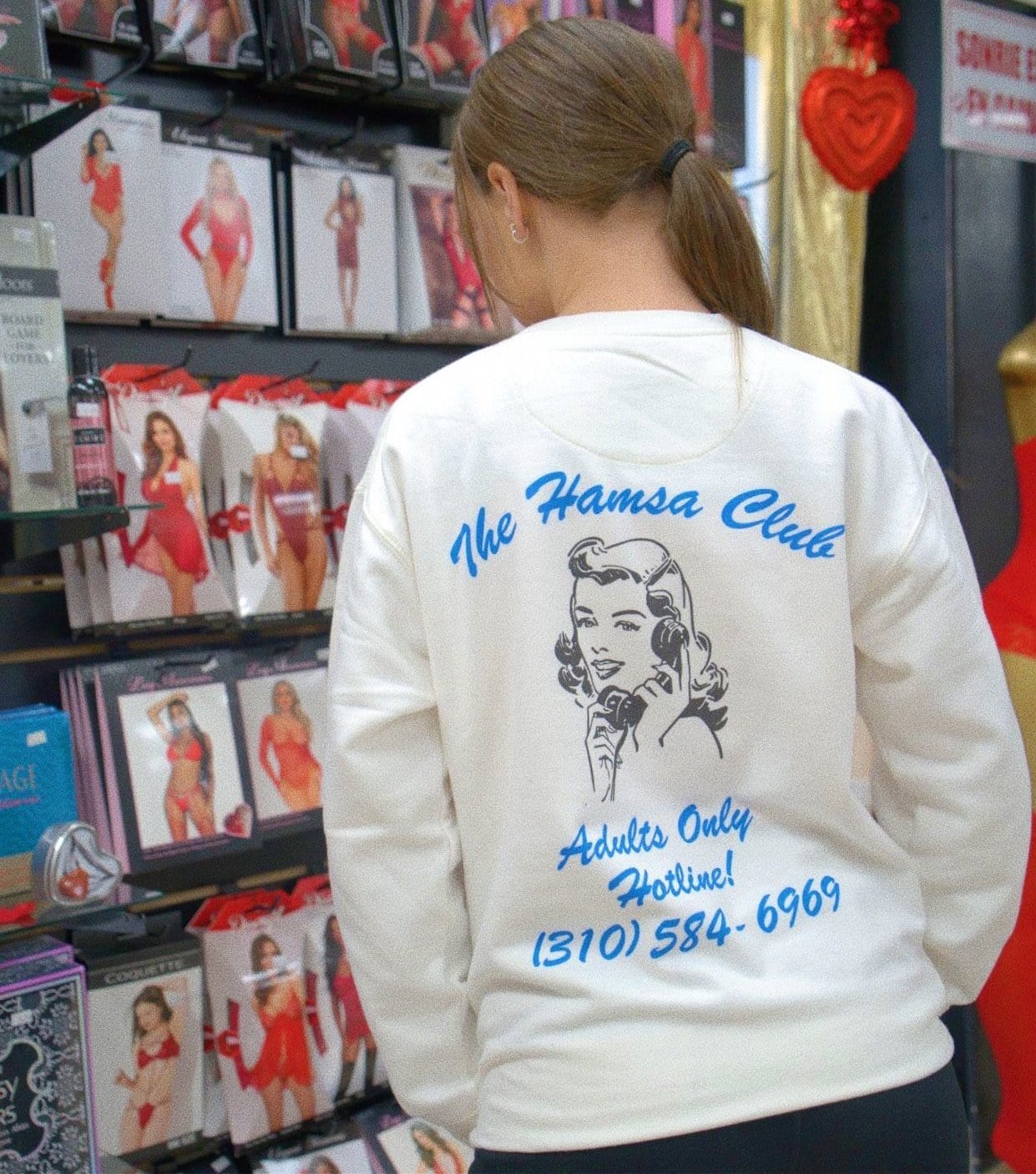 Send Nudes Crewneck - Hamsa Club