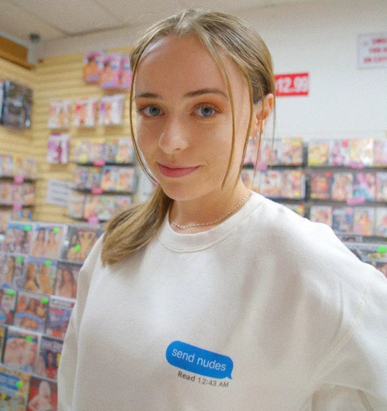 Send Nudes Crewneck - Hamsa Club