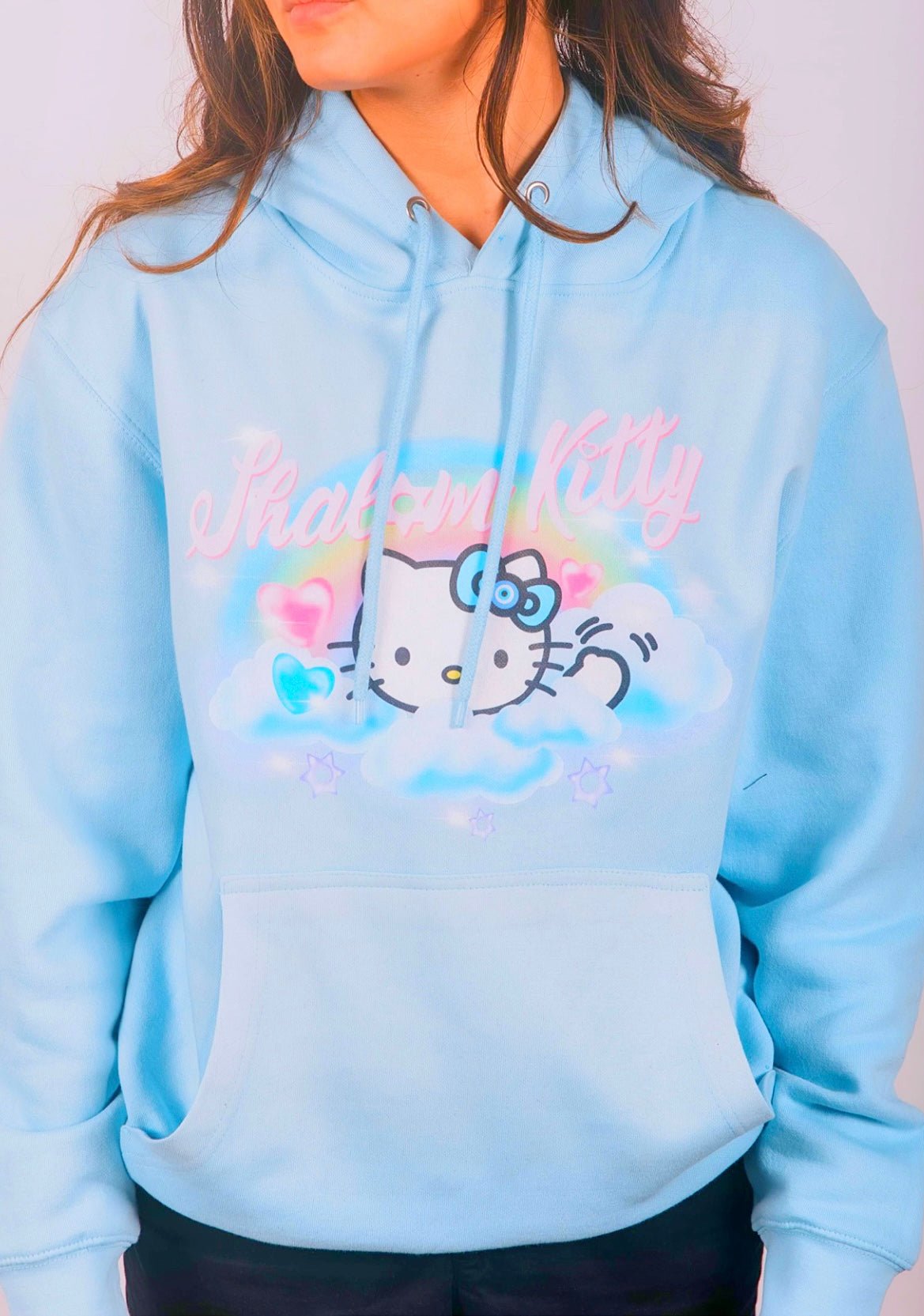 SHALOM KITTY HOODIE - Hamsa Club