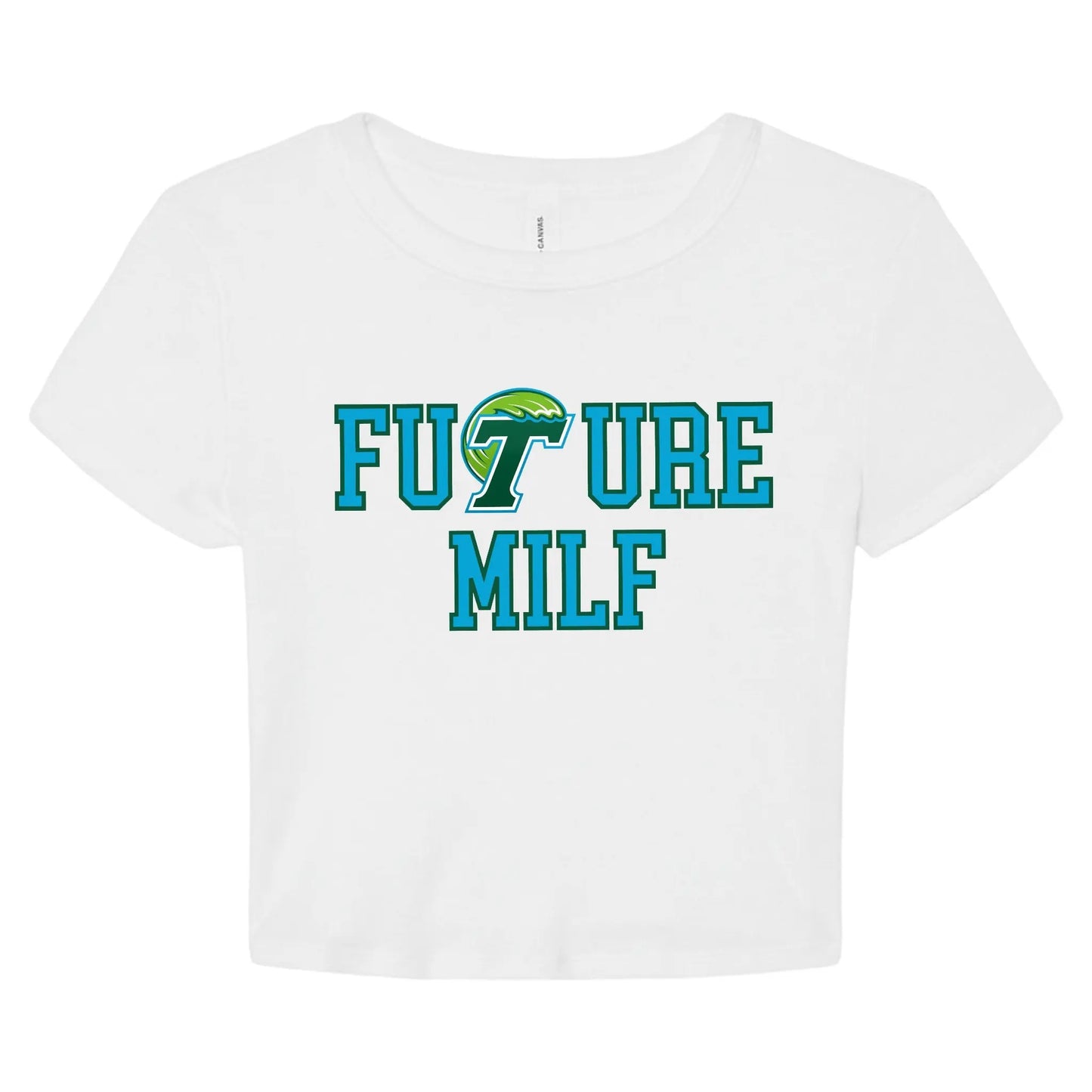 TULANE MILF Y2K BABY TEE - Hamsa Club