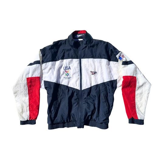 90s Reebok Team USA x Maccabiah Windbreaker Jacket Hamsa Club