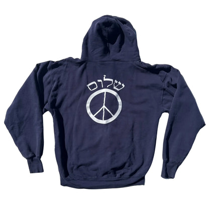 SHALOM PEACE ZIP UP HOODIE Hamsa Club