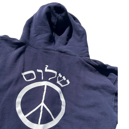 SHALOM PEACE ZIP UP HOODIE Hamsa Club