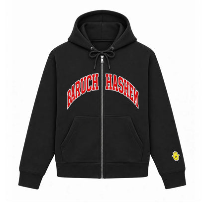 BARUCH HASHEM ZIP UP (INDIANA) Hamsa Club
