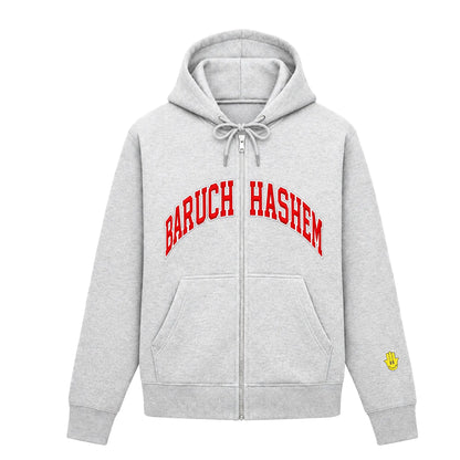 BARUCH HASHEM ZIP UP (INDIANA) Hamsa Club