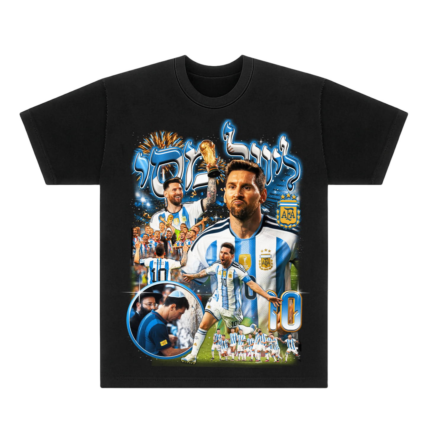 MESSI HEBREW TEE Hamsa Club