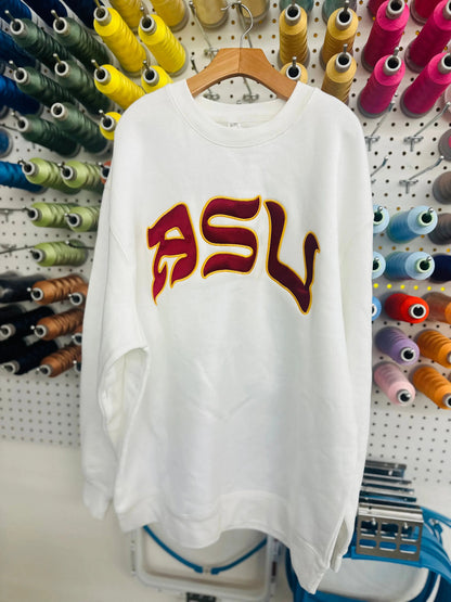 ASU CREWNECK WHITE - Hamsa Club