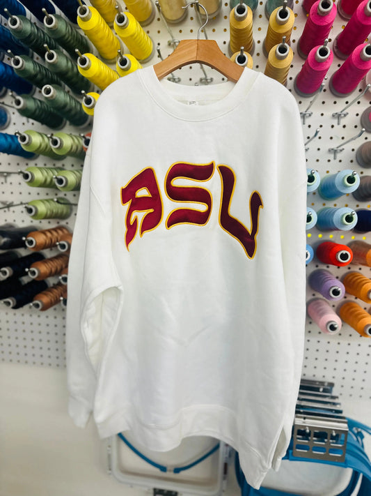 ASU CREWNECK WHITE - Hamsa Club