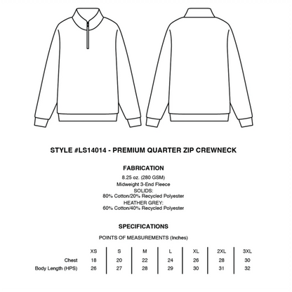 BARUCH HASHEM QUARTER ZIP - Hamsa Club