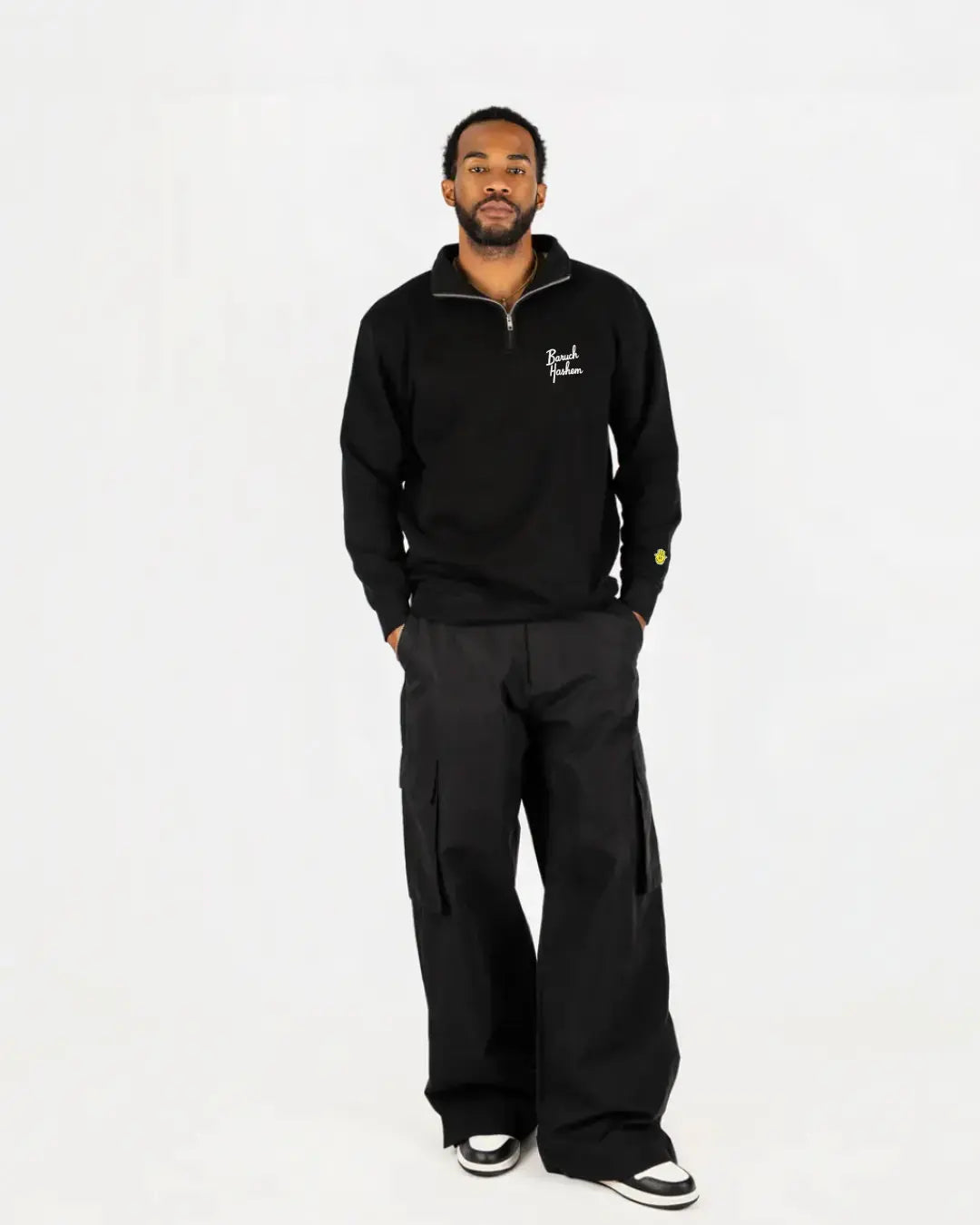 BARUCH HASHEM QUARTER ZIP - Hamsa Club