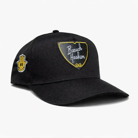 BARUCH HASHEM SHIELD HAT - Hamsa Club