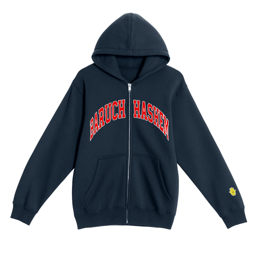 BARUCH HASHEM ZIP UP - Hamsa Club