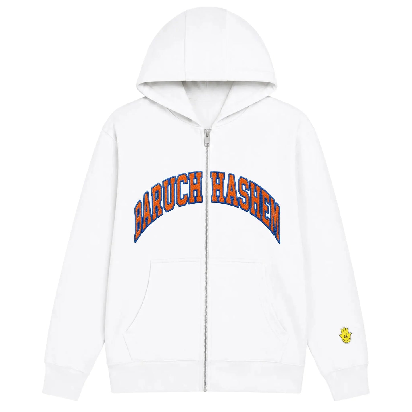 BARUCH HASHEM ZIP UP (KNICKS) - Hamsa Club