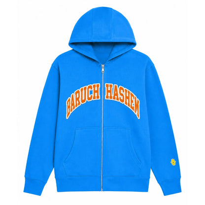 BARUCH HASHEM ZIP UP (KNICKS) - Hamsa Club