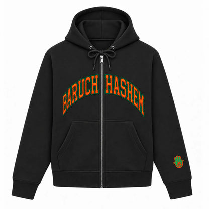 BARUCH HASHEM ZIP UP (MIAMI) - Hamsa Club