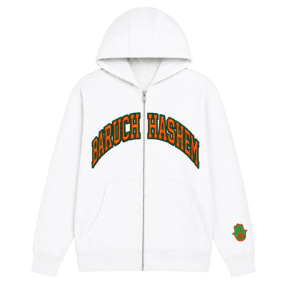 BARUCH HASHEM ZIP UP (MIAMI) - Hamsa Club