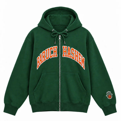 BARUCH HASHEM ZIP UP (MIAMI) - Hamsa Club