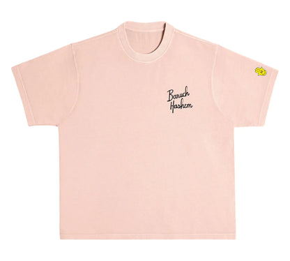 BARUCH HASHEM TEE (PINK)