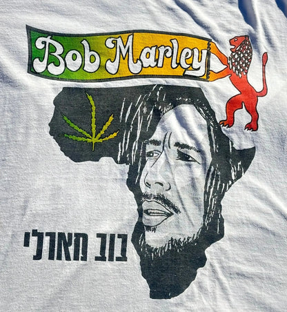 BOB MARLEY HEBREW TEE - Hamsa Club