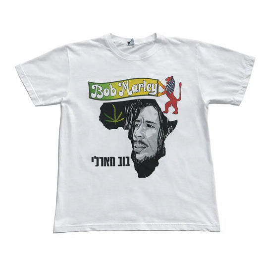 BOB MARLEY HEBREW TEE - Hamsa Club