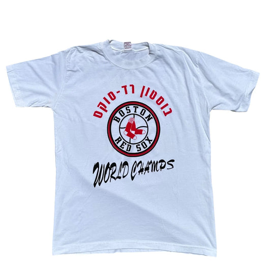 BOSTON RED SOX WORLD CHAMPS TEE - Hamsa Club