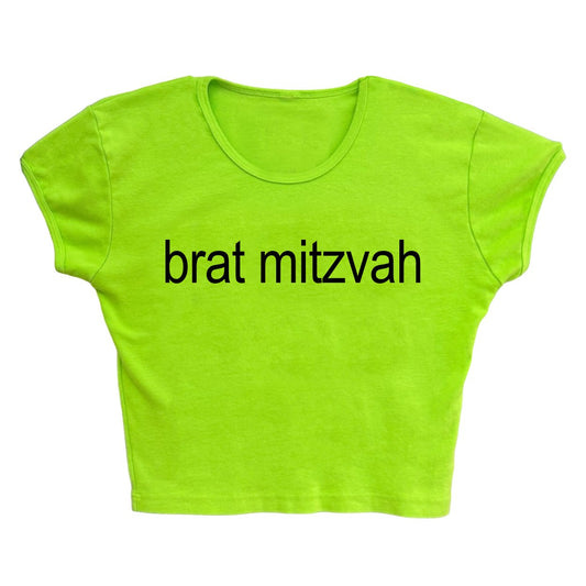 BRAT MITZVAH BABY TEE - Hamsa Club