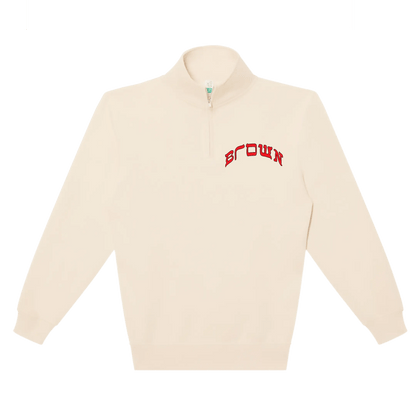 BROWN QUARTER ZIP - Hamsa Club