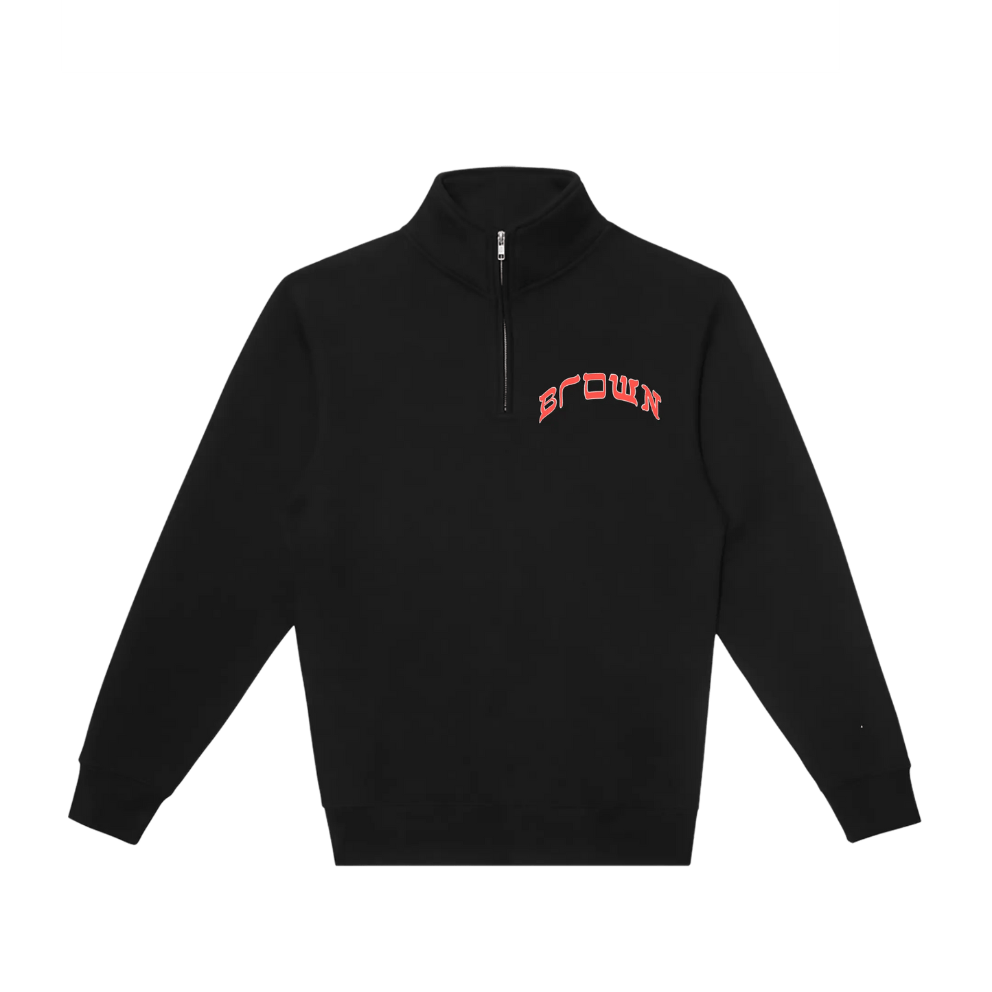 BROWN QUARTER ZIP - Hamsa Club
