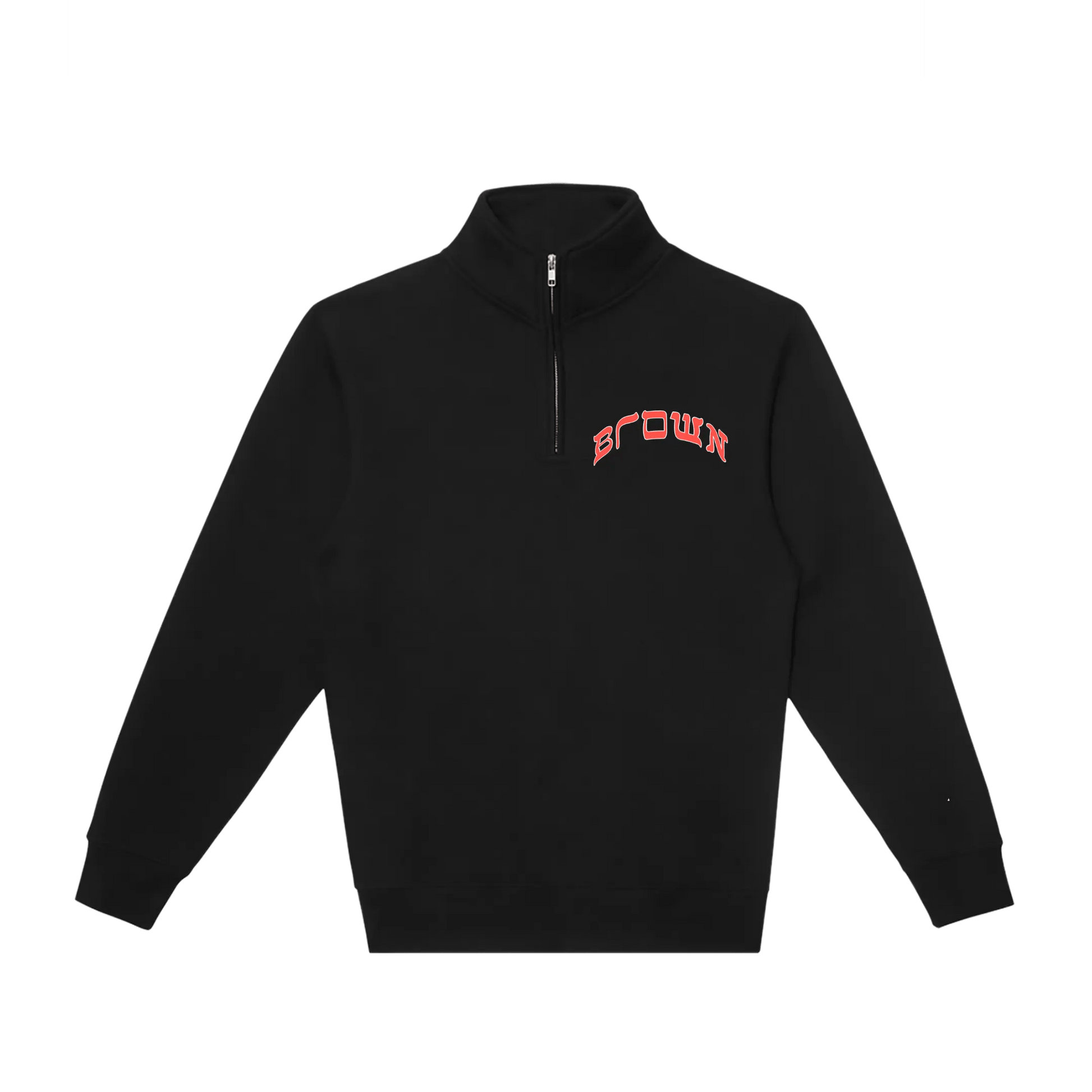 BROWN QUARTER ZIP - Hamsa Club