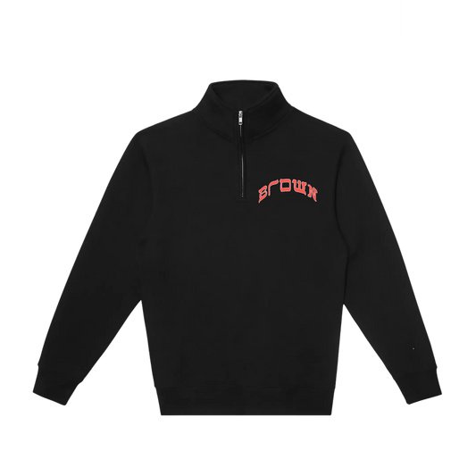 BROWN QUARTER ZIP - Hamsa Club