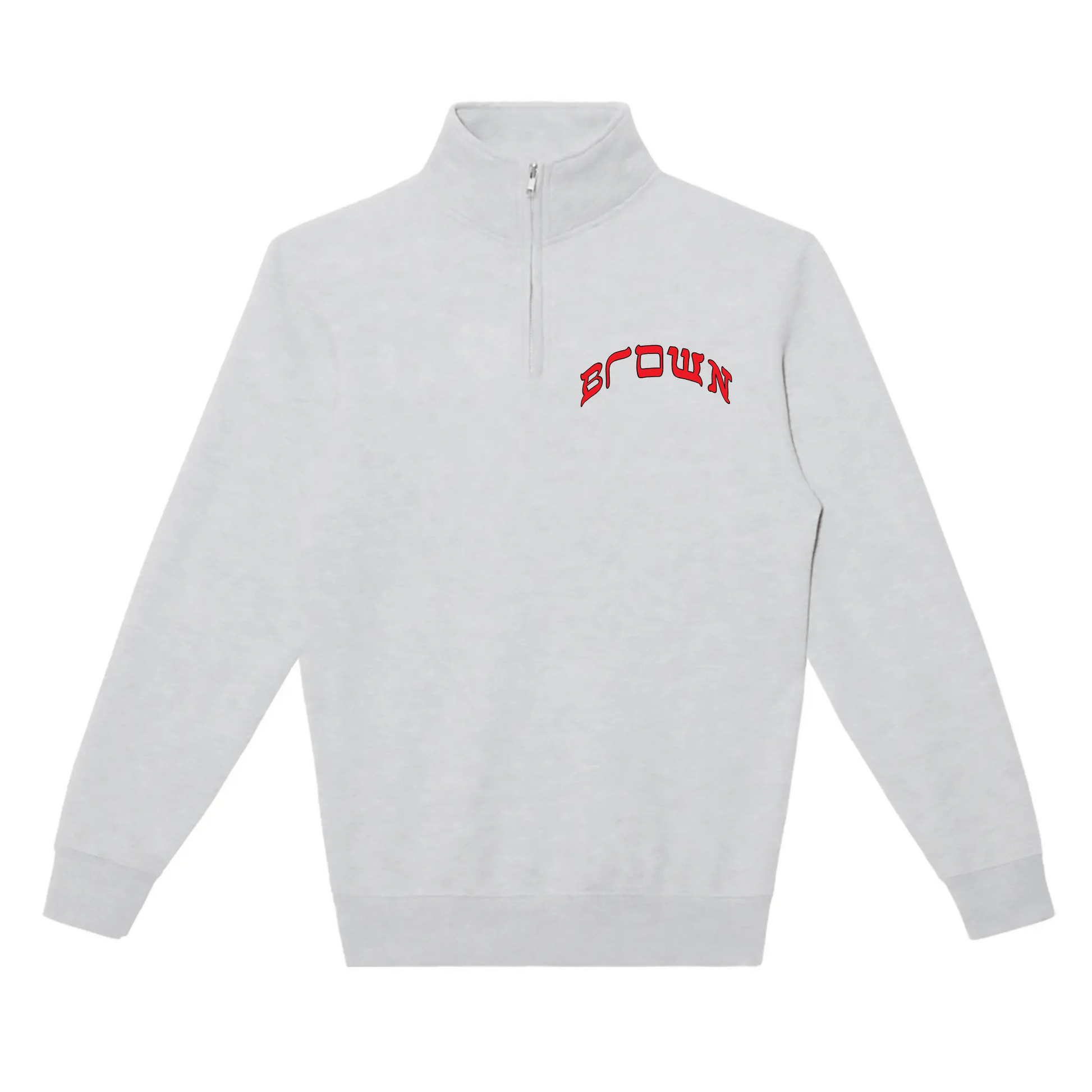 BROWN QUARTER ZIP - Hamsa Club