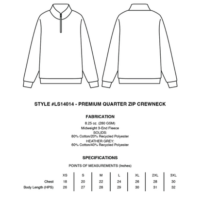 BROWN QUARTER ZIP - Hamsa Club