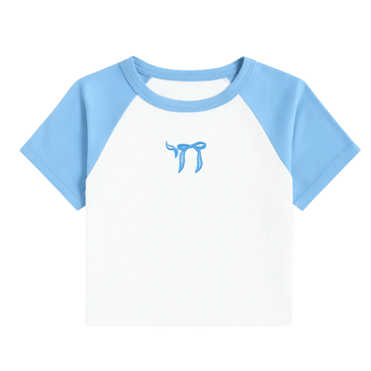 CHAI חי BOW CROP TOP - Hamsa Club