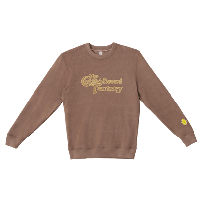 CHALLAH BREAD FACTORY CREWNECK (BROWN BREAD) - Hamsa Club