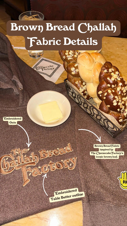 CHALLAH BREAD FACTORY CREWNECK (BROWN BREAD) - Hamsa Club