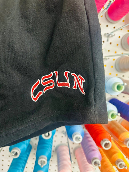 CSUN LOUNGE SHORTS (BLACK) - Hamsa Club